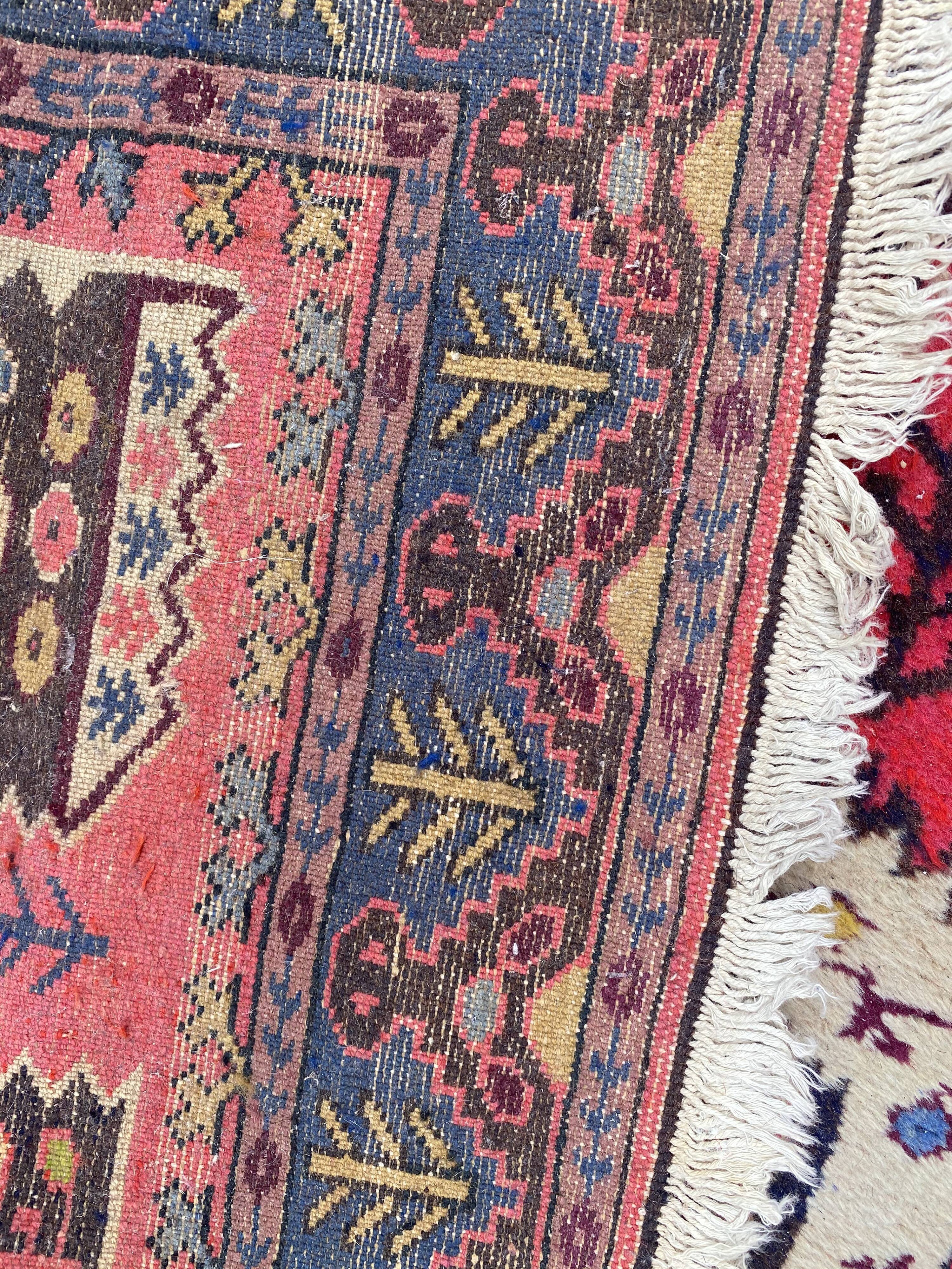 Handmade Vintage Caucasian carpet 116x185 cm