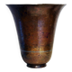 Brassware vase with hammered decoration, Art Deco period, by Claudius Linossier