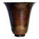 Brassware vase with hammered decoration, Art Deco period, by Claudius Linossier