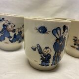 Set of 6 cups in Chinese sandstone