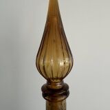 Vintage Empoli Glass Decanter with Stopper, Italy, 1960s