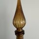 Vintage Empoli Glass Decanter with Stopper, Italy, 1960s