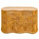 Rattan “leaf” chest of drawers