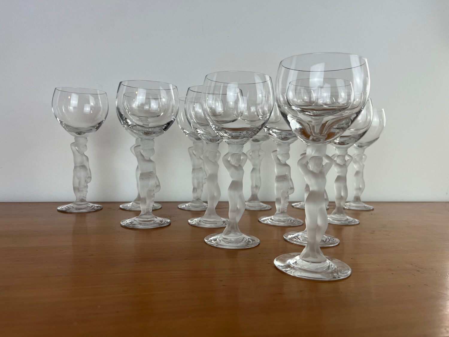 Bayel Venus and Bacchus 13 crystal wine glasses