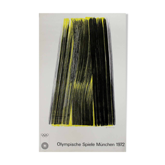 Affiche originale des Jeux olympiques de Munich de 1972 de Hans Hartung