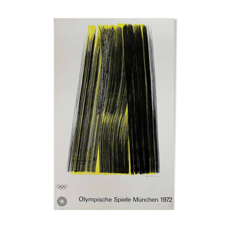 Original poster of the 1972 Munich Olympic Games by Hans Hartung