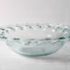 Vintage Georgia Green Recycled Glass Fruit Bowl / Cutout Platter / Spain