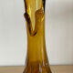 Vintage "Swung vase" in amber glass