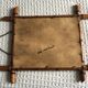 30s/40s bamboo wood mirror 38x45cm