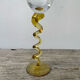 4 large, multicoloured, twisted champagne flutes