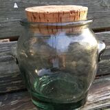 Thick glass jar
