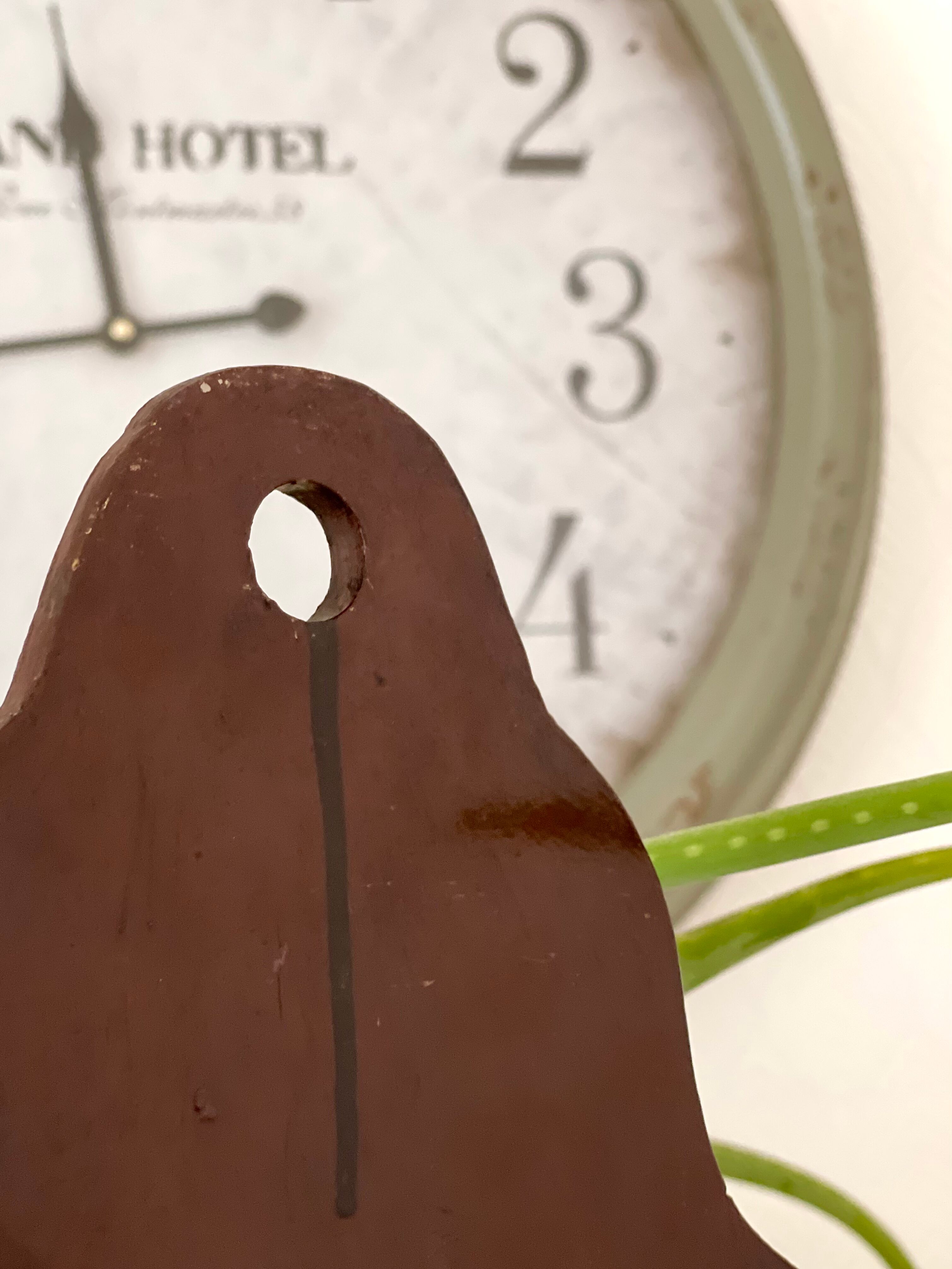 Old painted wooden box