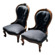 19th century Louis Philippe low chairs