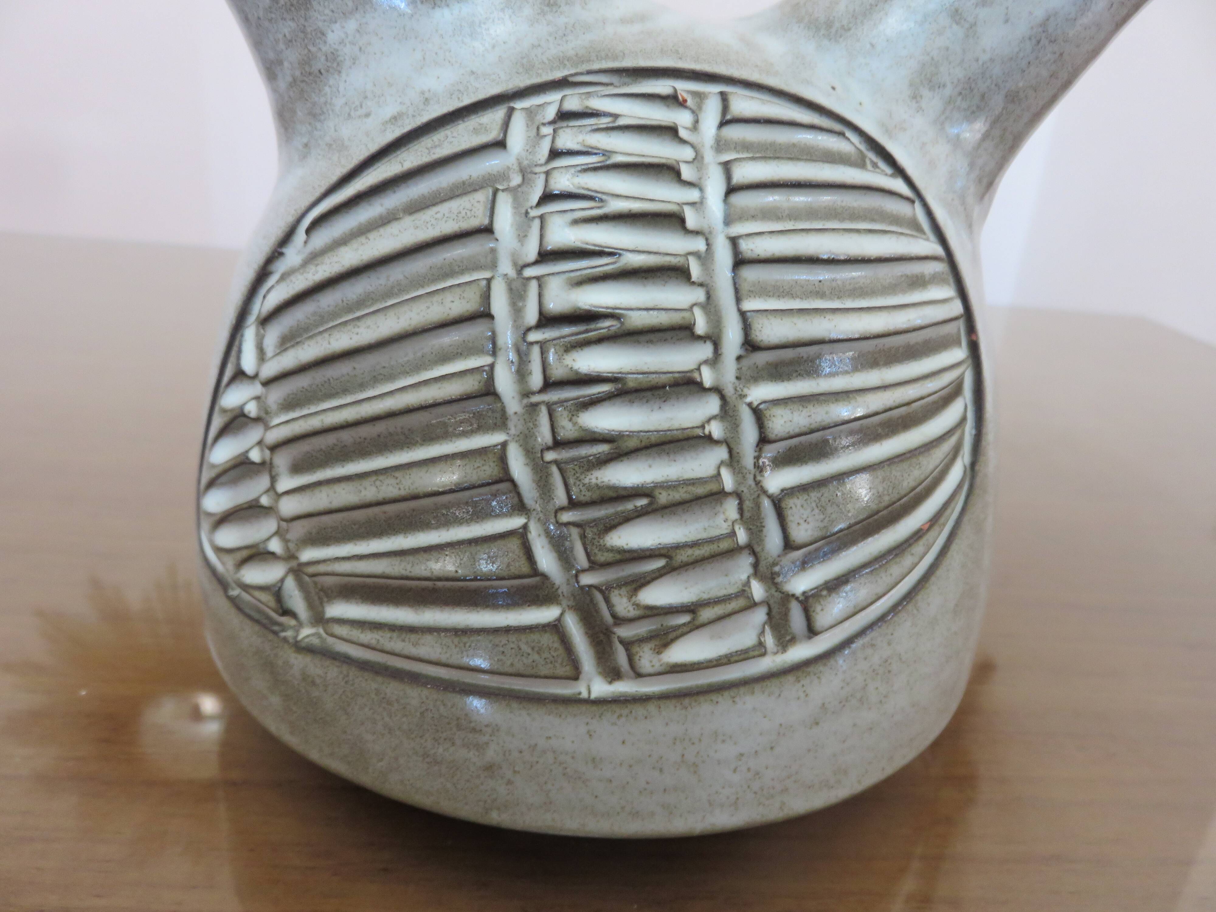 Zoomorphic ceramic Marius BESSONE Vallauris 1960s