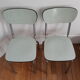 Lot of 2 vintage formica chairs