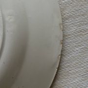 6 antique flat plates in Saint-Amand earthenware (Nord)