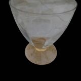 Amber liquor service 1930 glass and faceted carafe