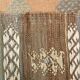Light Green Striped Vintage Kilim Runner Rug, 63x180Cm