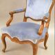 Epoque régence XVIIIeme.fauteuil à dossier plat