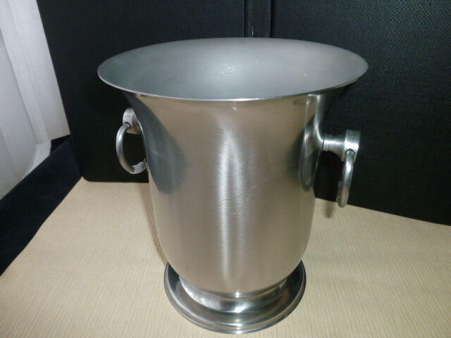 Satin stainless steel champagne bucket 18/10 th Jean Couzon