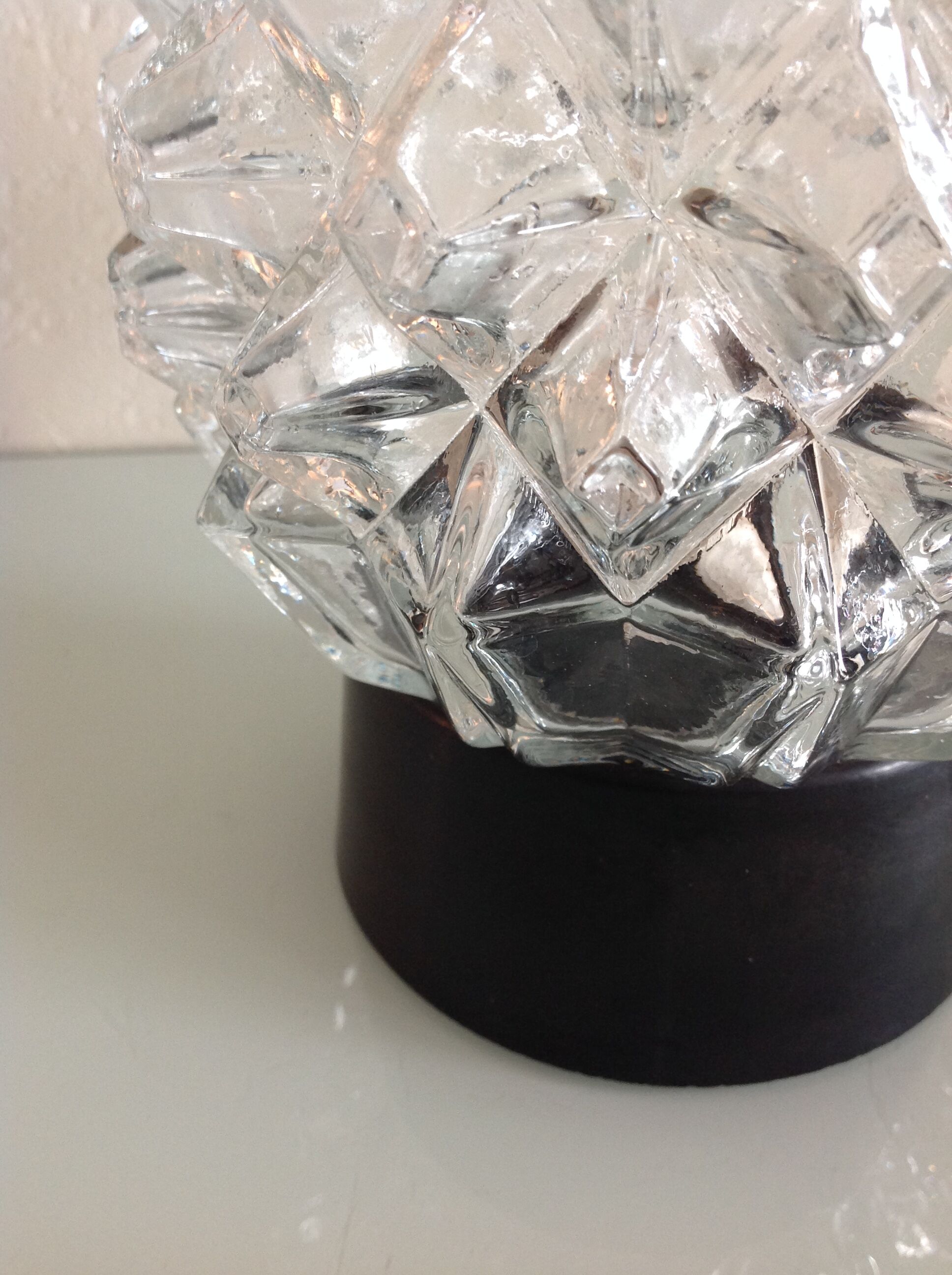 Plafonnier pointes de diamant par RZB Leuchten vintage années 60-70