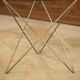 Brass and glass side table, 1960s design.
