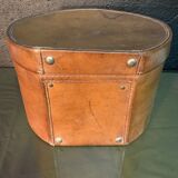 Old leather hat box