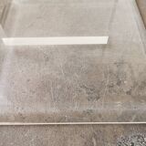 Pair of lucite, plexiglass end tables 1970