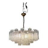 Chandelier en verre de Murano Tronchi des années 1970