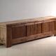 Antique polychrome carved low cabinet in pine – Xinjiang, circa 1900
