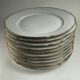 Lot de 10 Assiettes Plates Dorées Bavaria