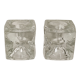Ice cube crystal candle holders