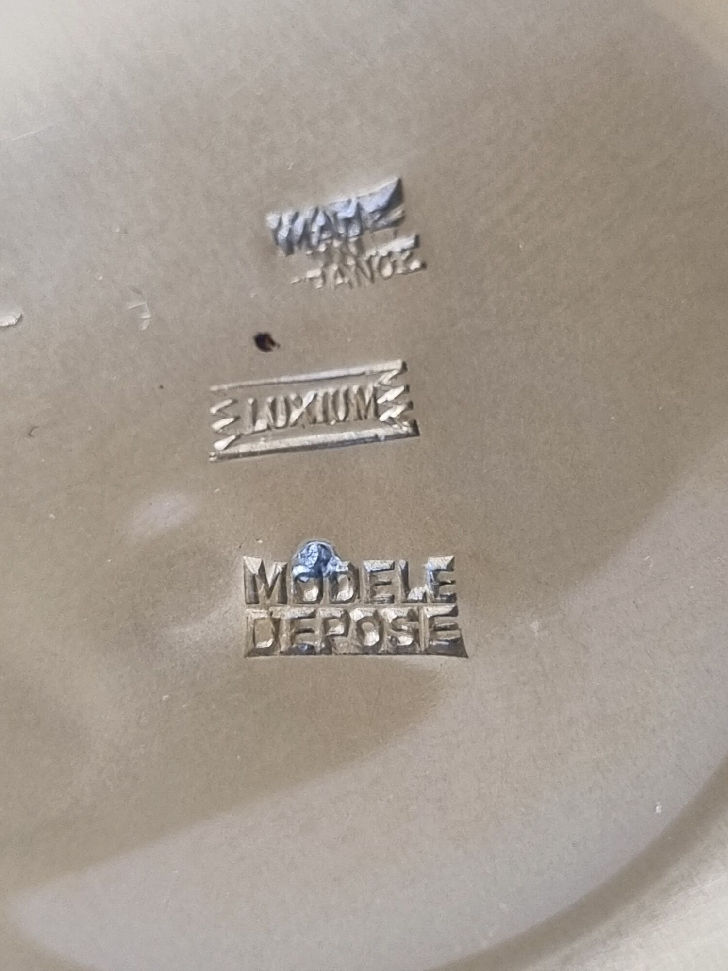 Spherical ice bucket in metallized aluminium, Luxium France, 23 cm