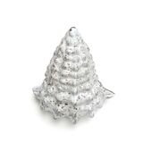 Grey ceramic shell wall lamp, Vallauris, 1960s