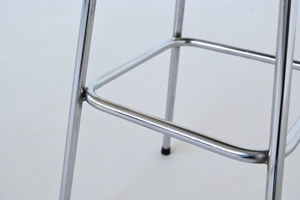 Charlotte Perriand bar stools in leather Les Arcs Ski Resort France 1960
