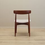 Set of four teak chairs, Danish design, 1960s, designer: H.W. Klein