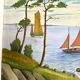 Oil on canvas, Marine signed Raymond JAFFRÉ (1918-2003)