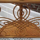 Rattan wall shelf