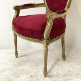 Louis XVI style medallion armchair