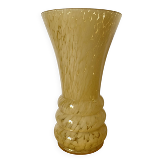 Vanilla Clichy glass vase