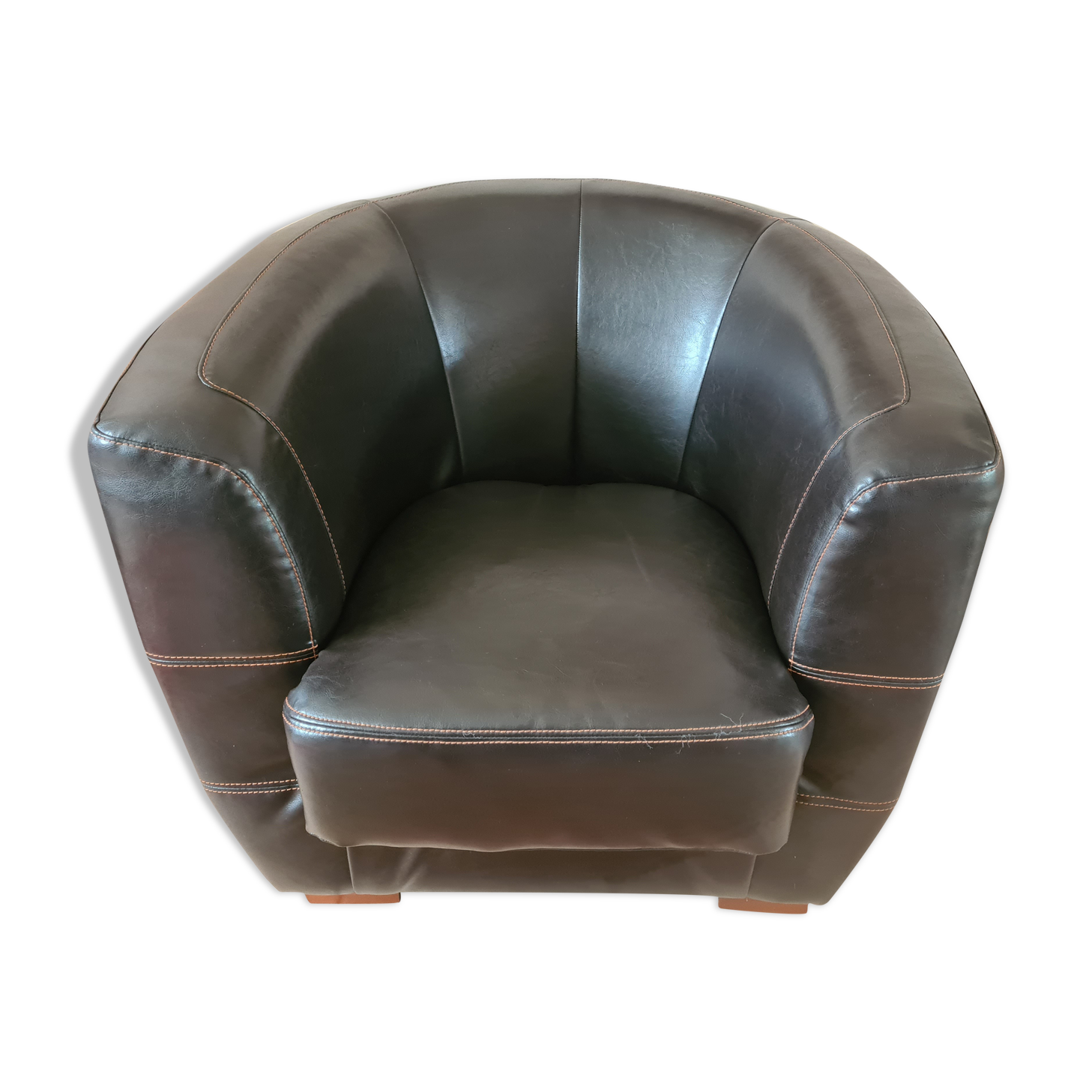 Vintage skai armchair