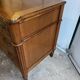 18th-century antique chest of drawers from the Louis XVI period in blonde walnut.