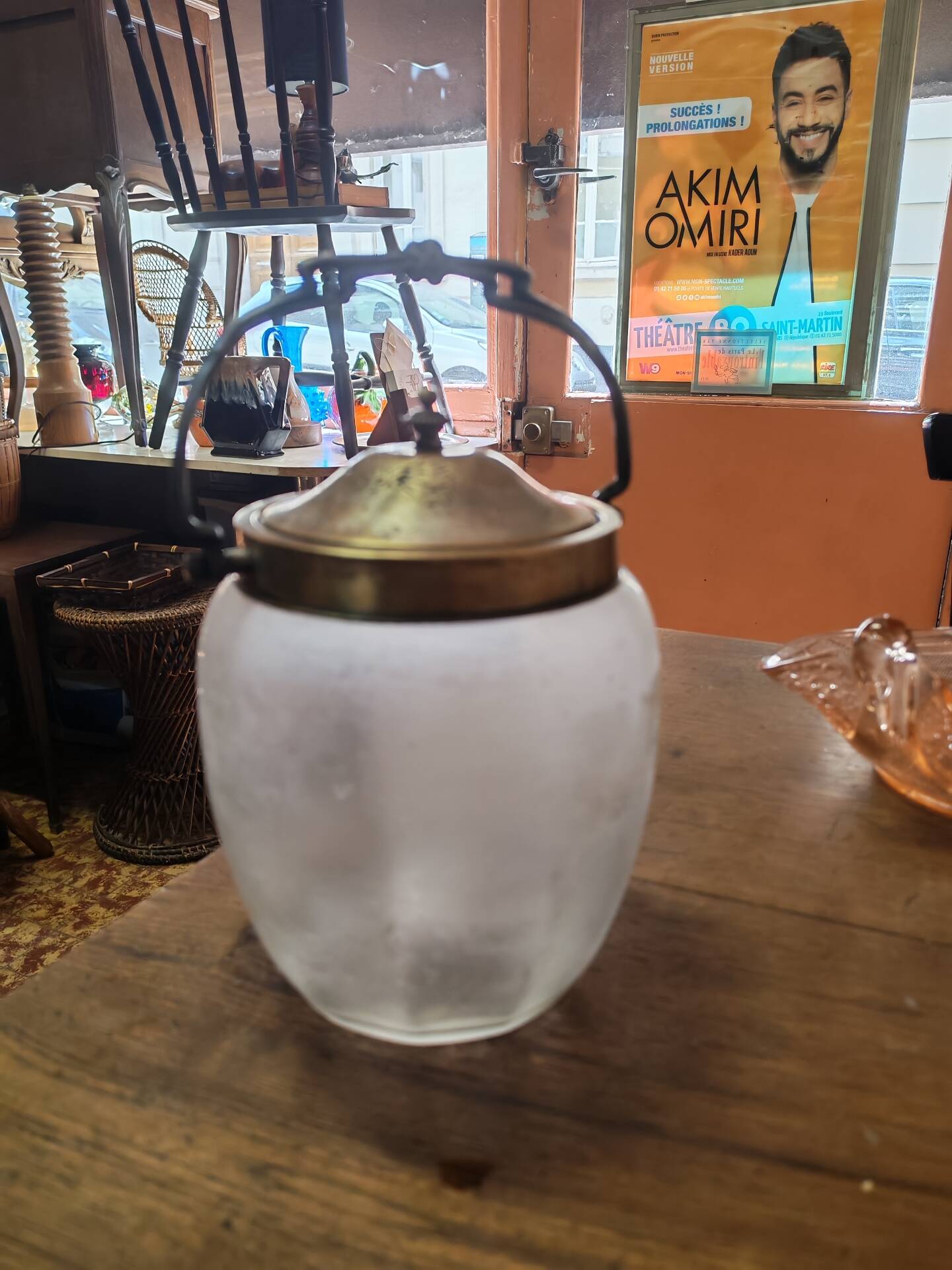 Antique Art Deco biscuit barrel
