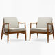 Pair of GFM-87 armchairs from the 1960