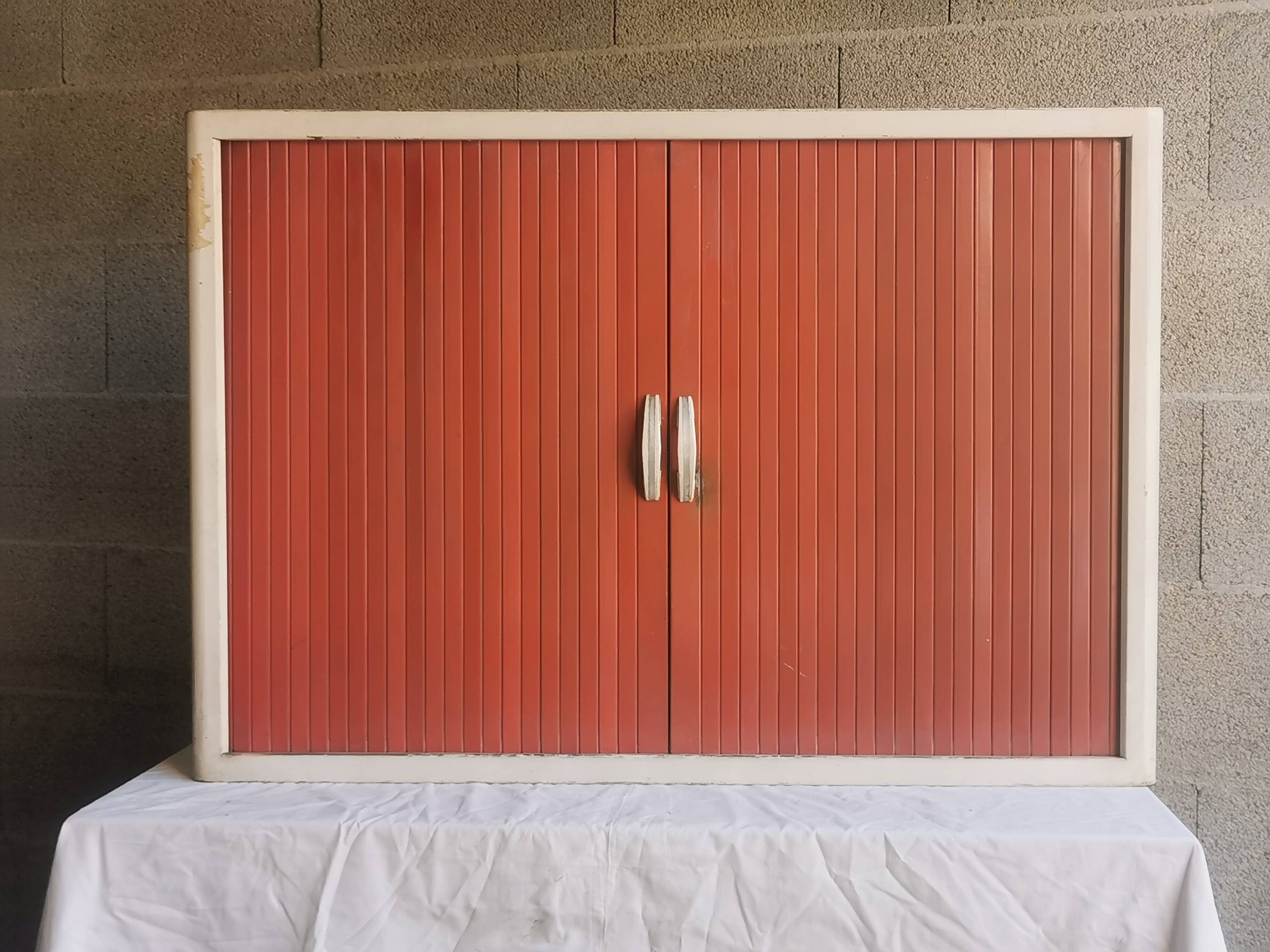 Vintage “curtain” storage furniture
