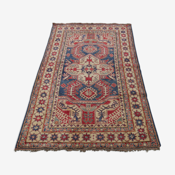 Blue caucasian orient carpet kazak 230x187cm