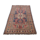 Tapis d'orient kazak caucasien bleu 230x187cm