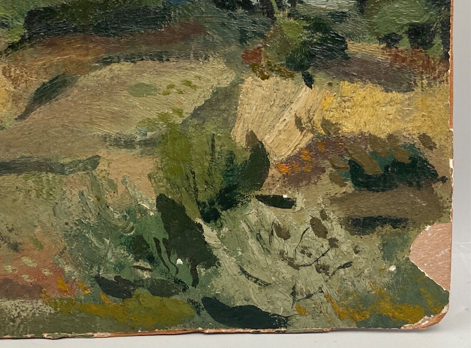 OIL ON CARDBOARD BY JEAN DENIS MALCLES LANDSCAPE 1933