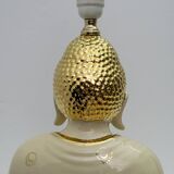 Mid-Century Modern Italian Porcelain Buddha Table Lamp by Zanotto, 1970s