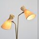 Two-arm adjustable floor lamp by BAG Turgi, Switzerland, 1950s.